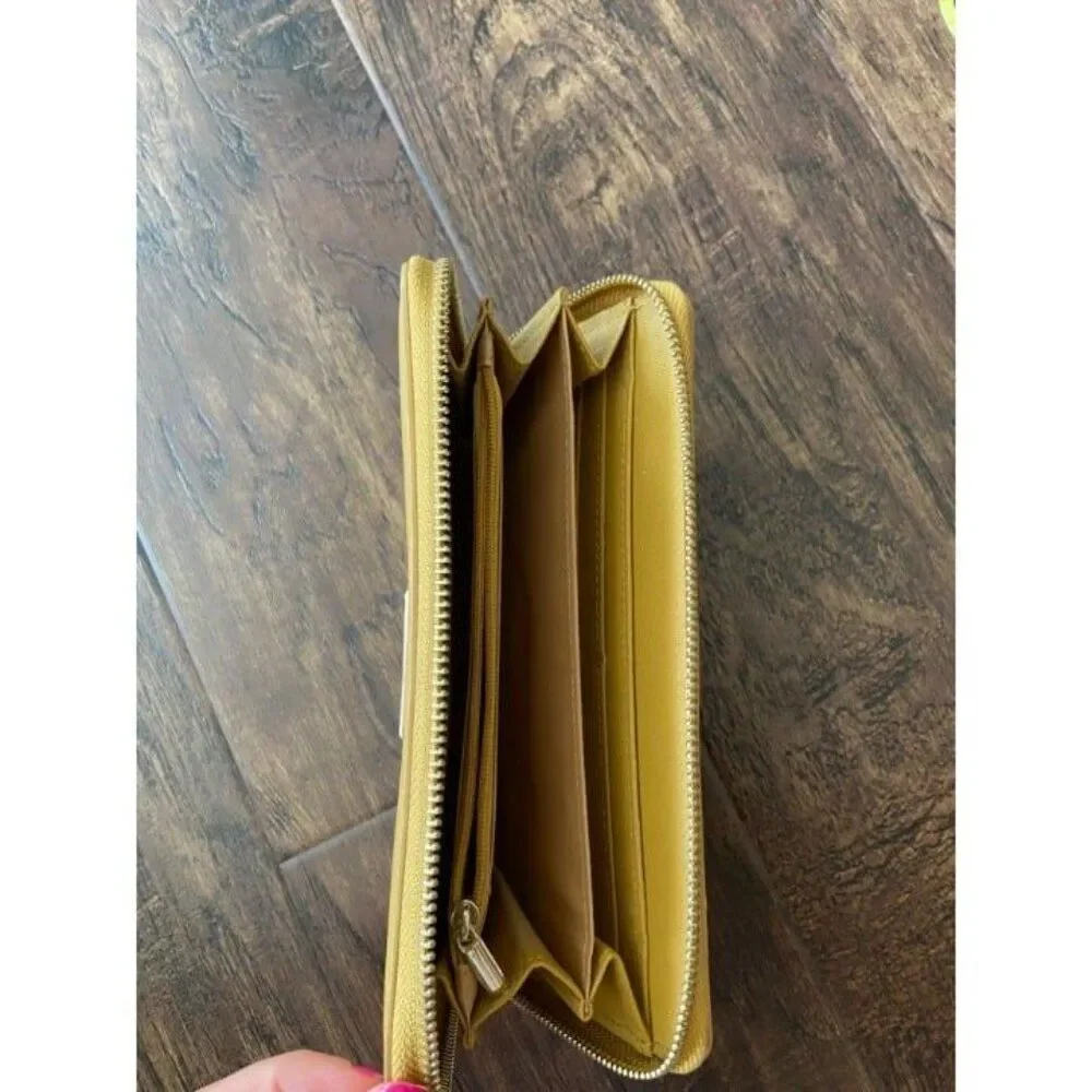 Samantha Brown Mustard Yellow RFID Wallet
